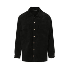 Load image into Gallery viewer, Noir Corduroy Unisex Overshirt
