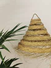 Load image into Gallery viewer, Raffia pendant light | cone-shaped
