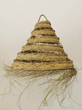 Load image into Gallery viewer, Raffia pendant light | cone-shaped
