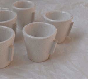 'Cycladic Face'  |  ceramic espresso cup