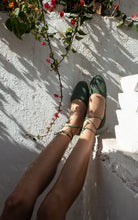 Load image into Gallery viewer, Green Raffia Shoes
