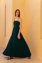 Load image into Gallery viewer, &#39;Nénuphar&#39;  Green Maxi Backless Dress
