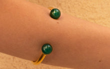 Load image into Gallery viewer, Green Agate Cuff  Bracelet

