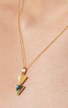 Load image into Gallery viewer, Abalone Pearl Triangle Necklace
